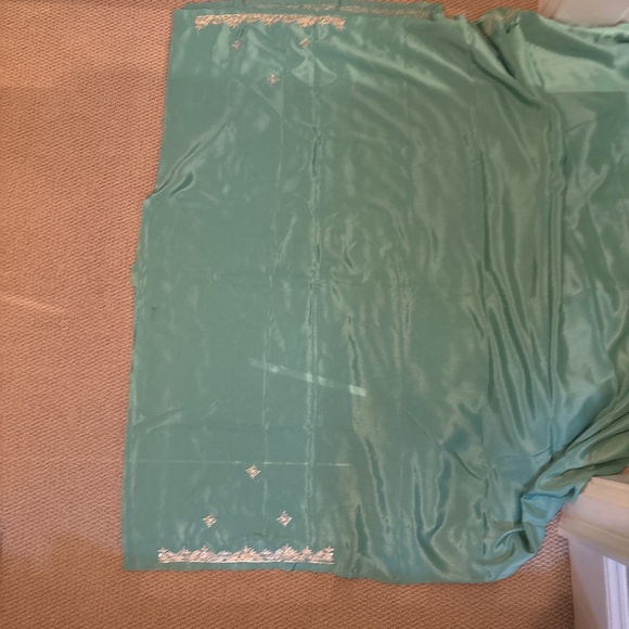 🆕 Mint Green Saree - Picture 4 of 4